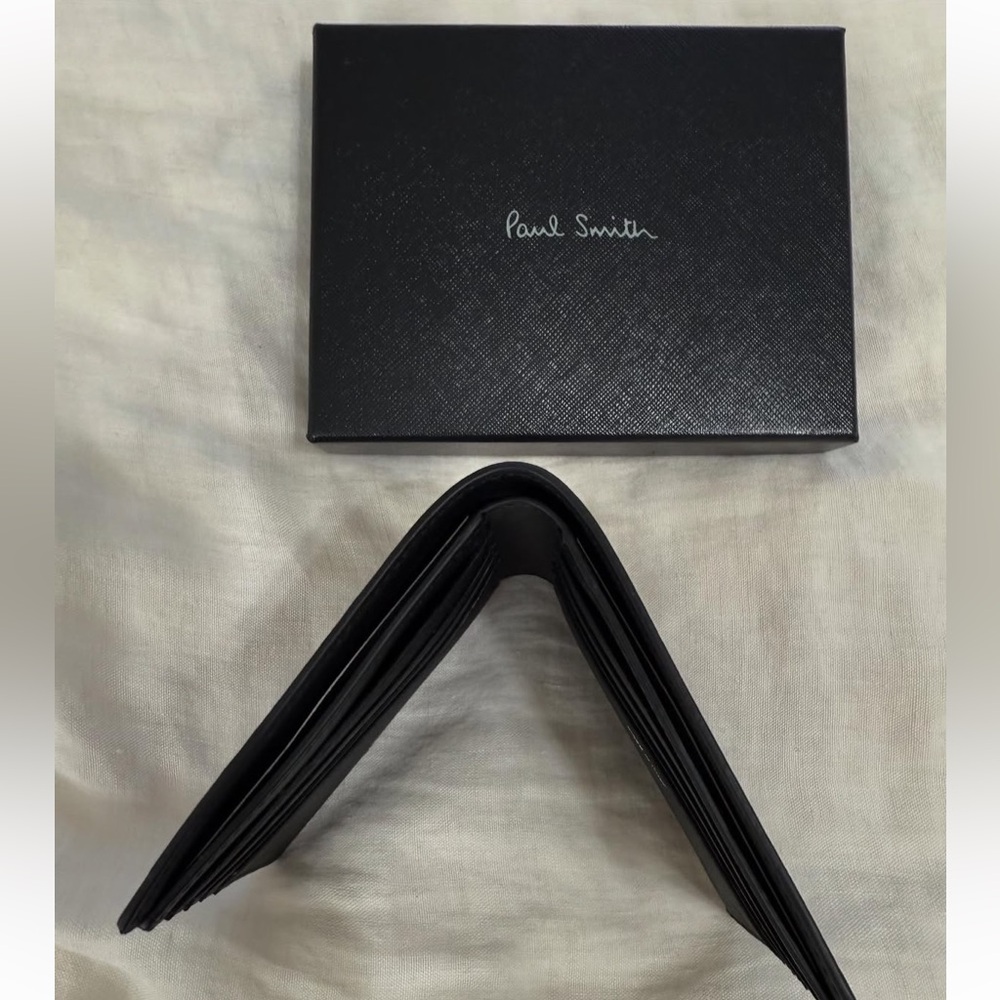 Paul Smith Multicolor Striped Leather Bi-Fold Wallet - Picture 8 of 10